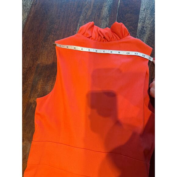 Milly New York Danielle Sheath Dress Coral - Size 10 - Picture 7 of 9